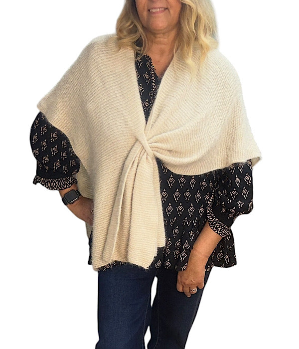 Anna sjælevarmer i off white