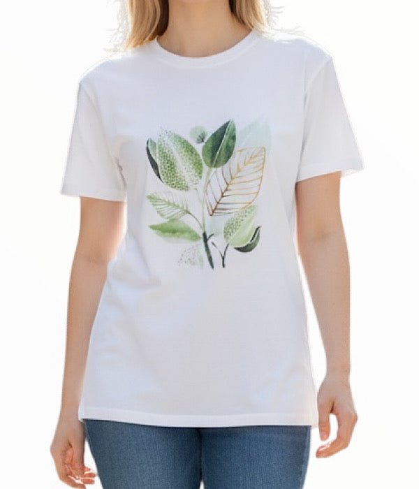 MXO 31510 Hvid t-shirt med print foran