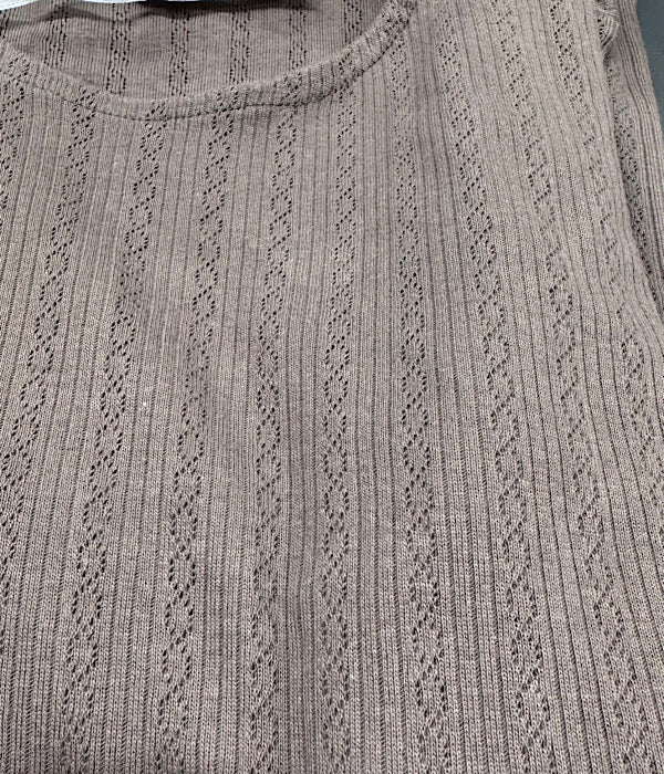 Vanting 9701 bluse med lange ærmer i brun