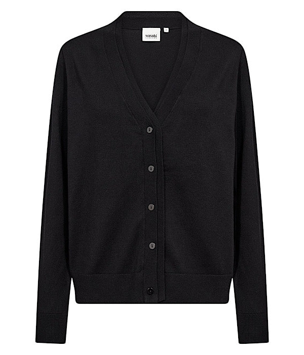 Wasabi Samanda 27 cardigan i sort