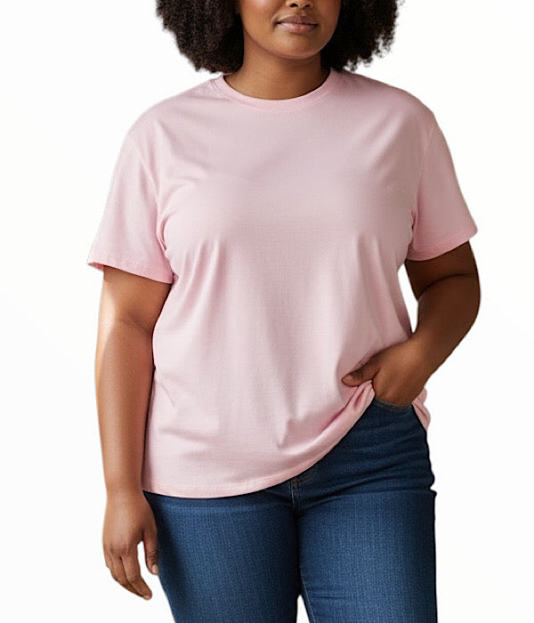 VM CURVE Aya t-shirt, lys rød