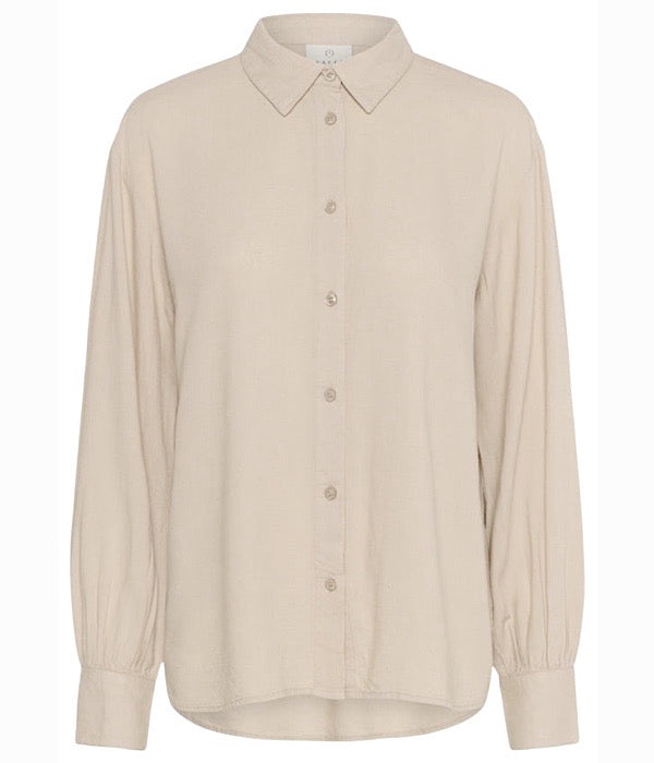 Kaffe Kamilla skjorte i beige
