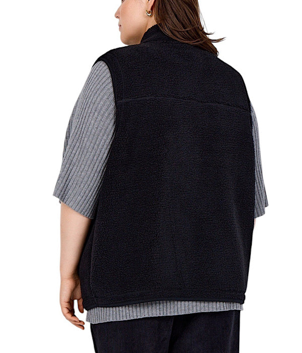 Wasabi Nettie plys vest, sort