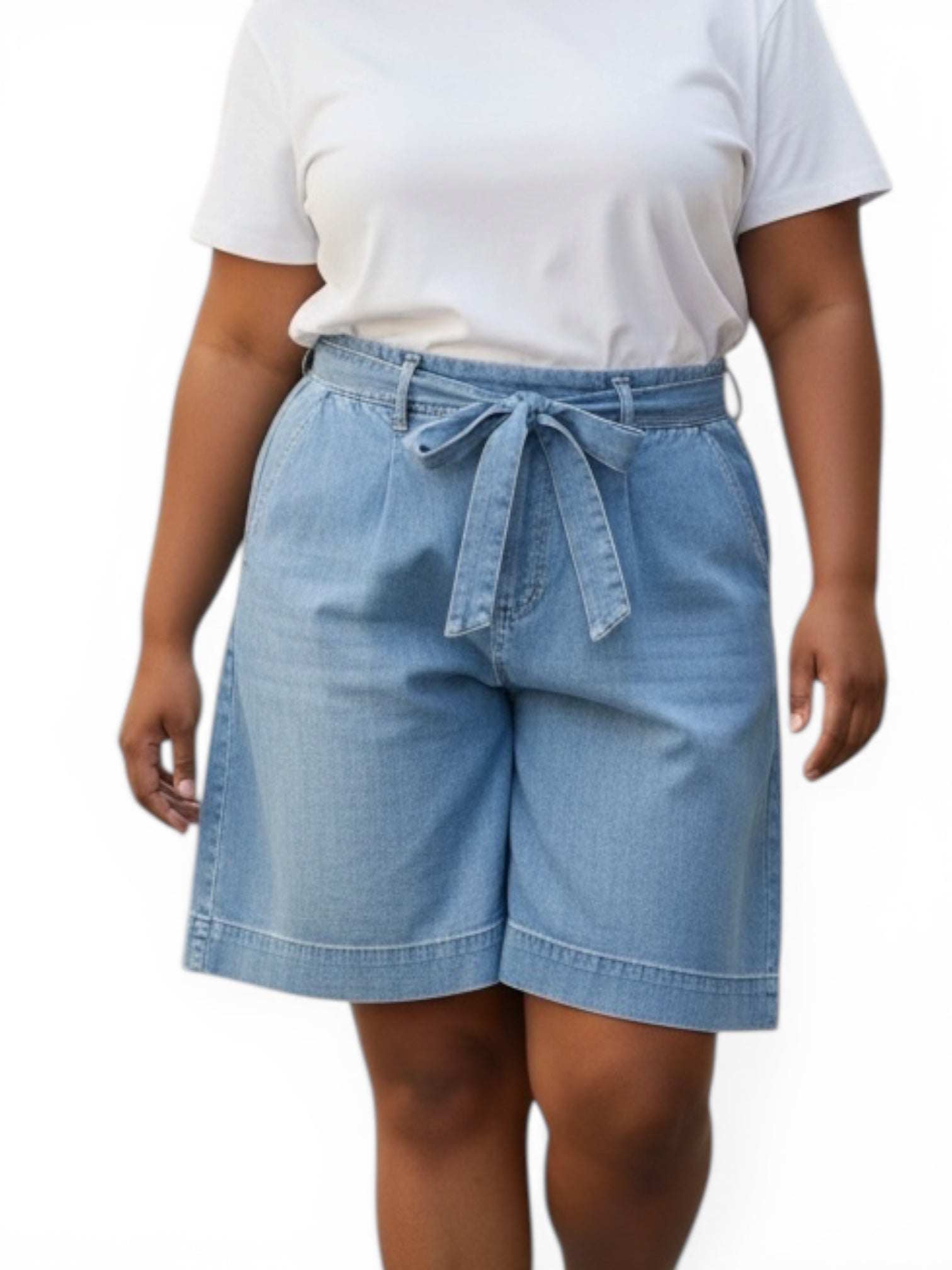 VERO MODA CURVE Caria lange denim shorts