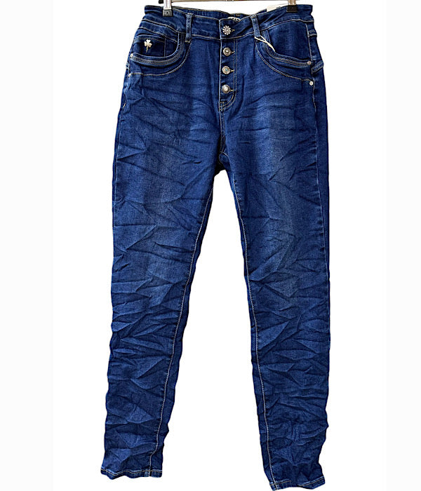 KA 2651 jeans, denim med knapper