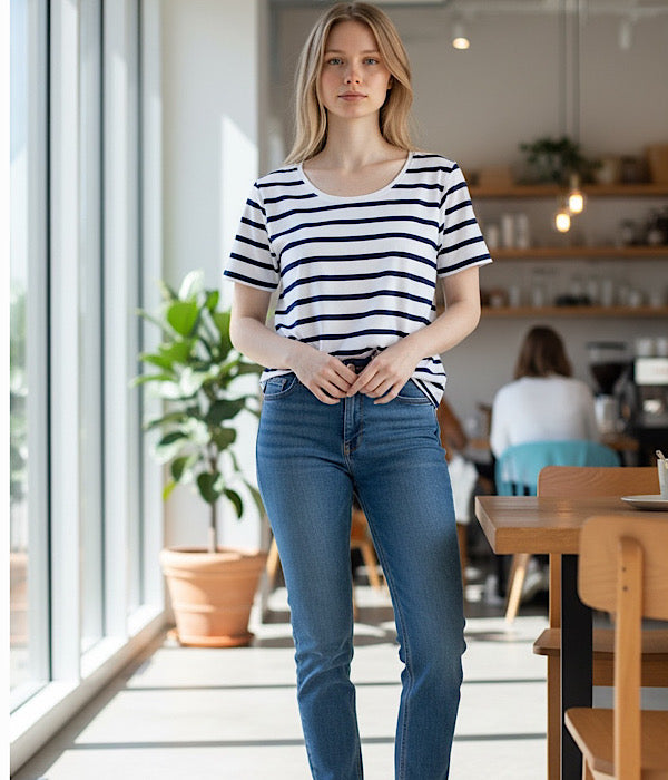 MXO 31543 stribet t-shirt