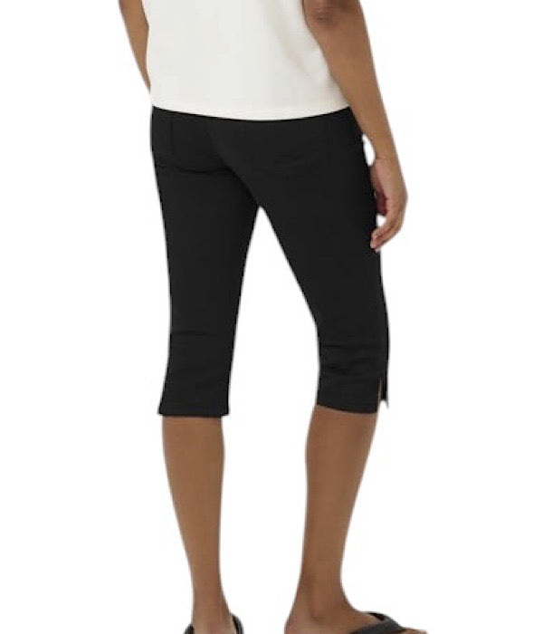 KAFFE Zelina capri jeans i sort