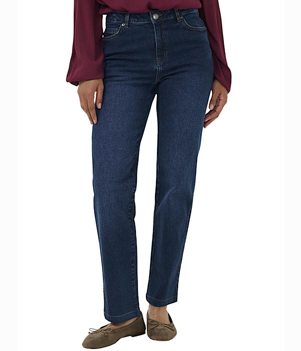 KAFFE Maris denim jeans, mørk blå