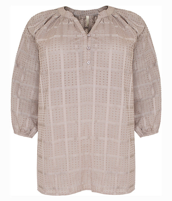 Cassiopeia Benteline bluse i latte