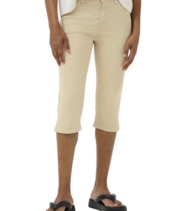 KAFFE Zelina capri jeans i beige