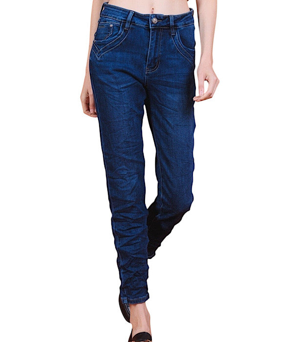KAROSTAR 2834 denim buks, mørk blå