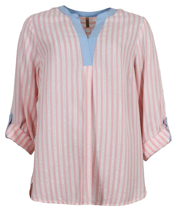 Sim blouse, pink combi