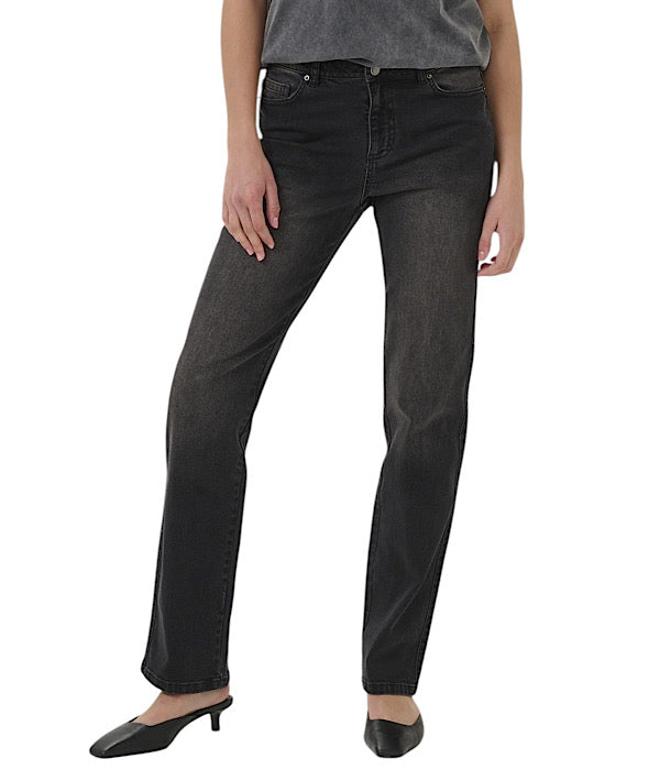 KAFFE Maris denim jeans, mørk grå
