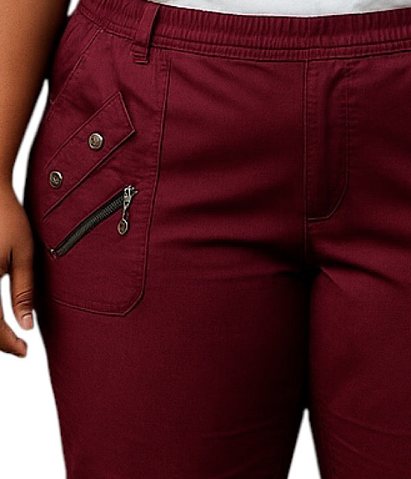 JST 8876 pants m/foer, vinrød