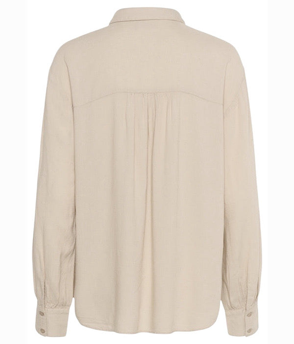 Kaffe Kamilla skjorte i beige
