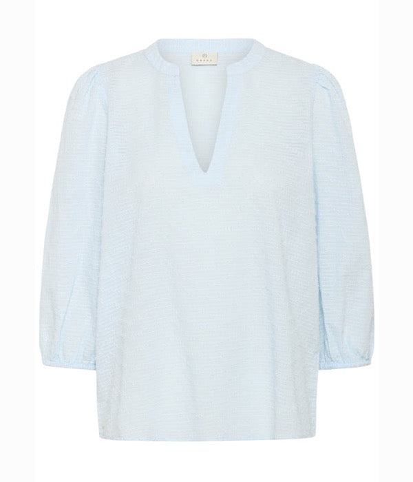 Kaffe Kapenelope bluse i lys blå