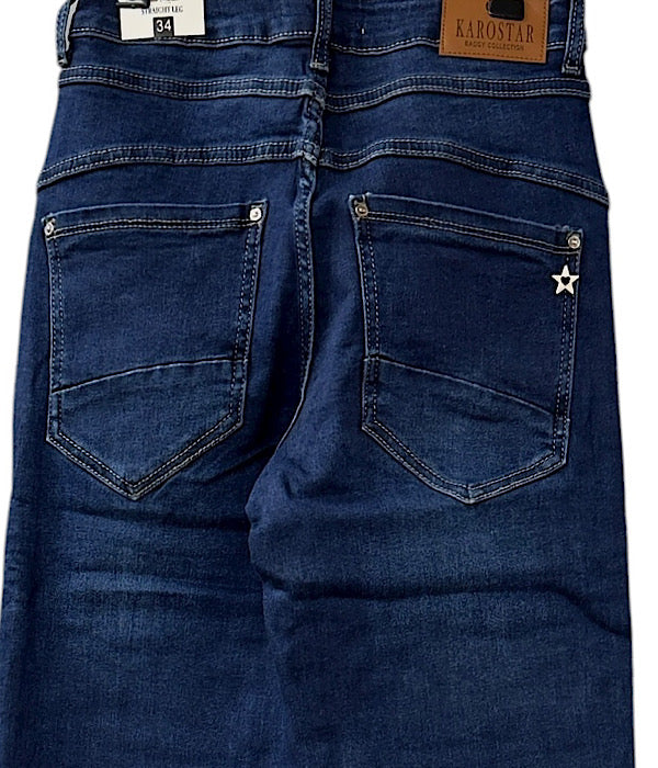 KAROSTAR 2621 jeans, mørk denim