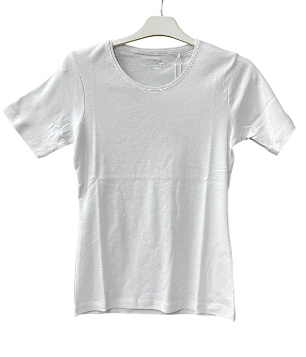 71530 Basic ensfarvet t-shirt