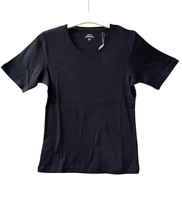 71530 Basic ensfarvet t-shirt