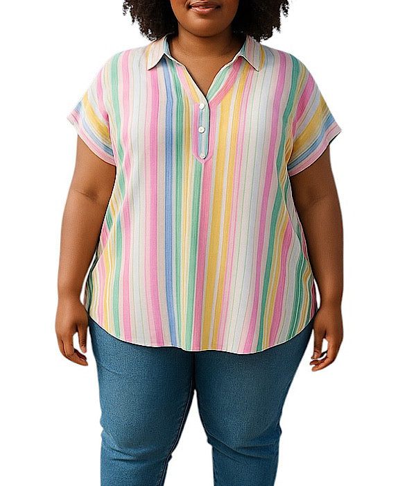 Cassiopeia Mimille bluse med striber