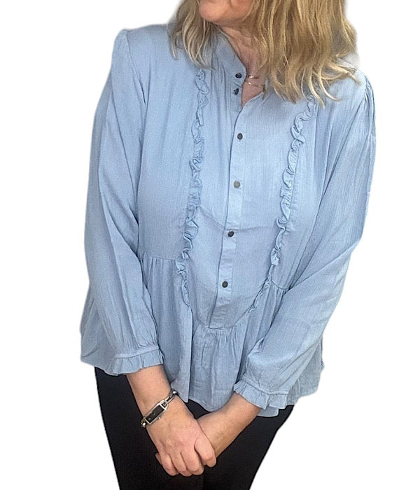 Kenna blouse, dust blue