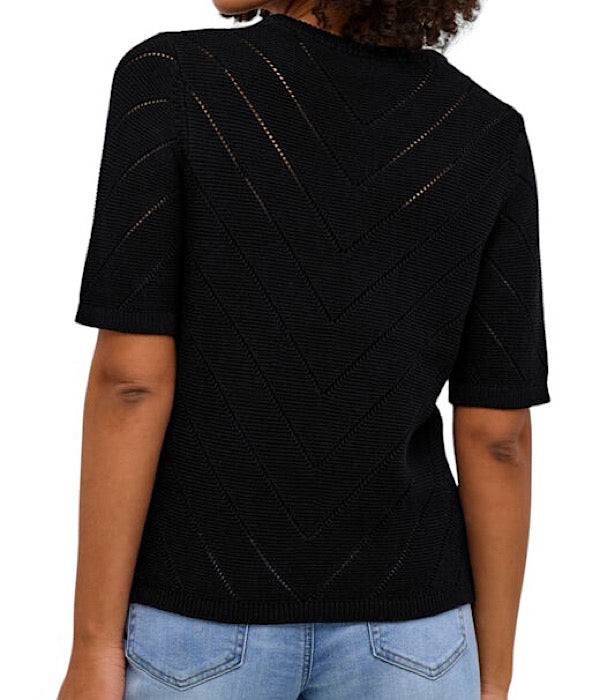 KAkelly knit pullover, black