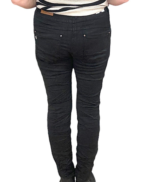 KA 2061B-1 pant, black buttoms heart