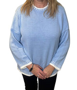 Kontrast 7715 sweater, sky blue
