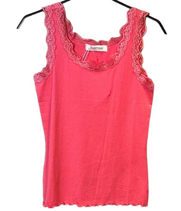 9364 Lace top, pink