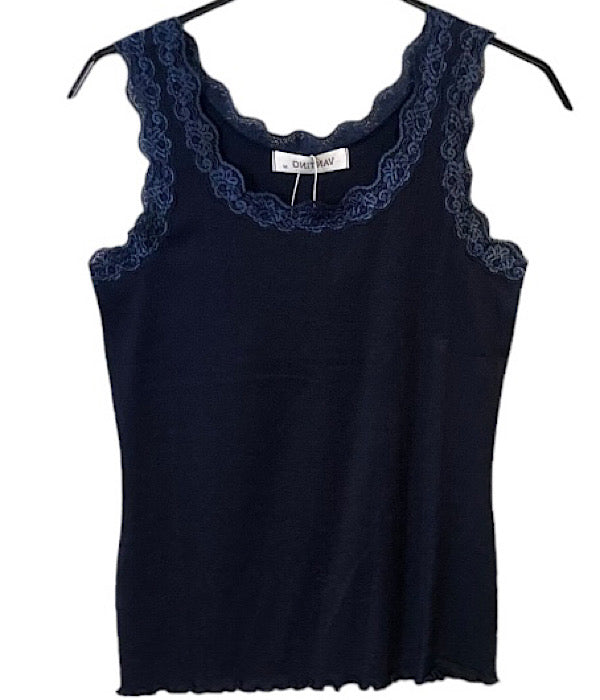 9364 Lace top, navy