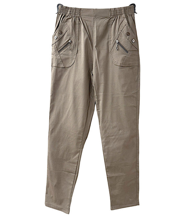 JST 8876 pants m/foer, taupe