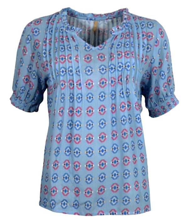 Birgit blouse 1, blue combi