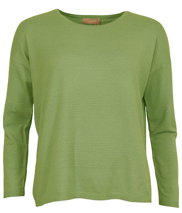 Gry knit pullover, green