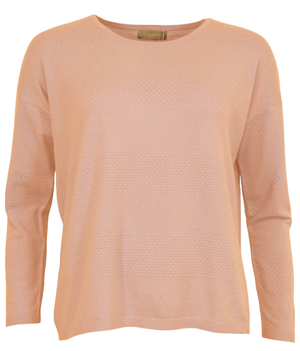 Gry knit pullover, blush