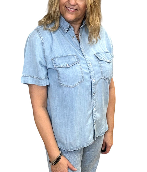Lana shirt 2, light blue denim