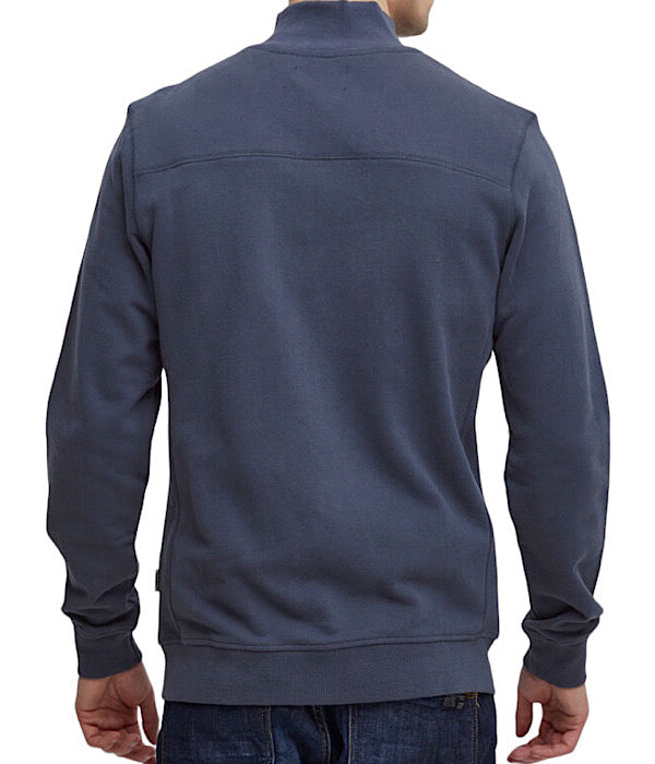 Avebury zipper sweatshirt, dress blues