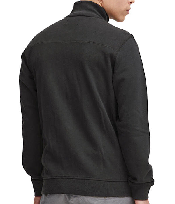 Avebury zipper sweatshirt, black