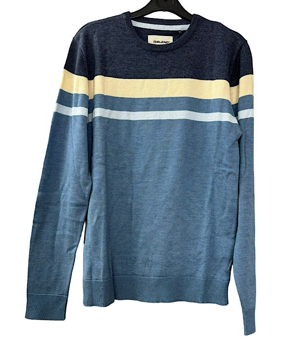 6090 Pullover, blue stripes