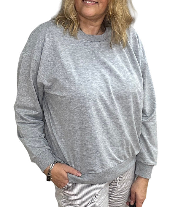 Sabine sweatshirt, gray melange