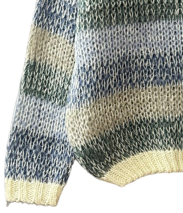 9383 knit plus, blue combi