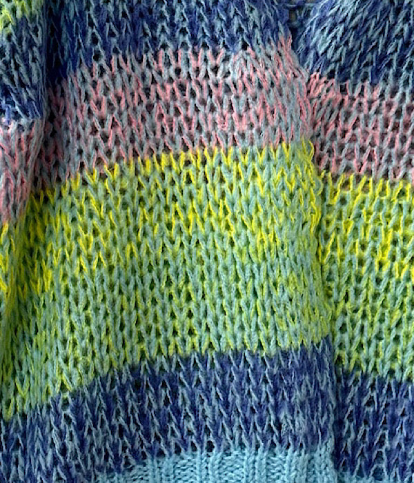 9384 knit cardigan, multi
