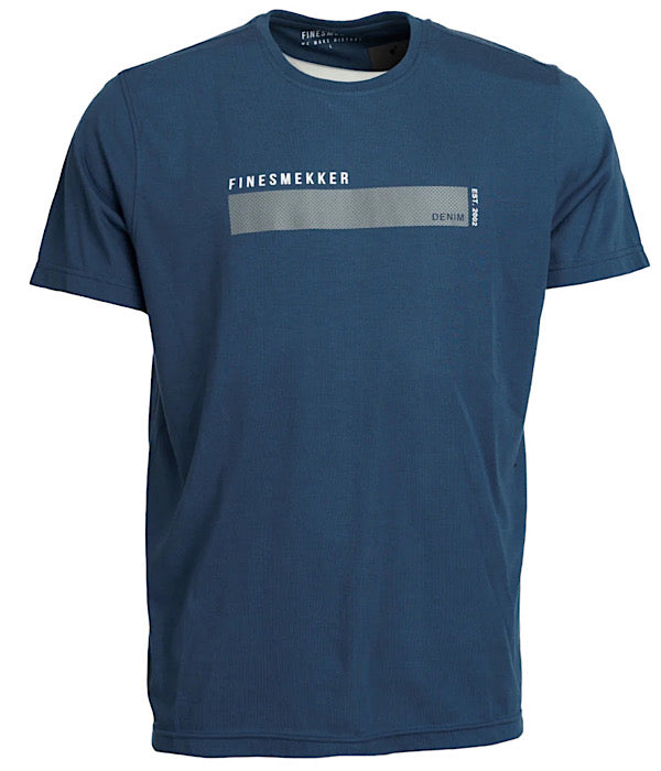 Flami logo t-shirt ss, dusty blue