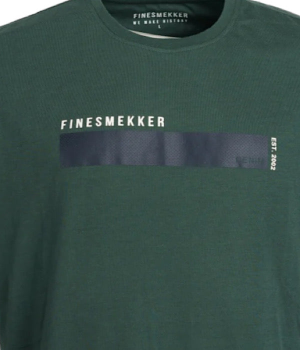 Flami logo t-shirt ss, dusty green