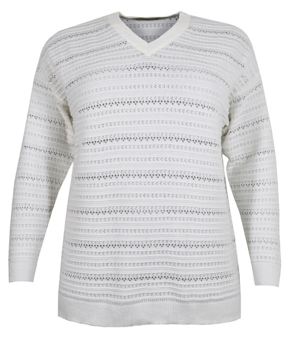 Vibbena knit pullover, off white