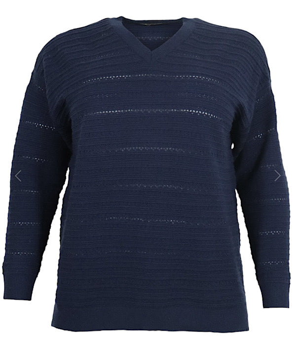 Vibbena knit pullover, navy