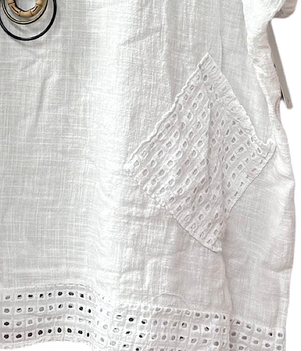 Musse blouse, white