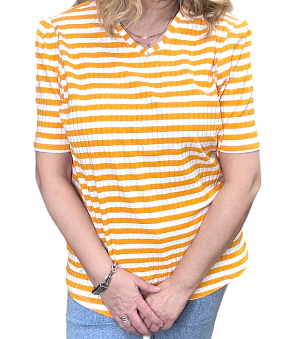Ninette t-shirt, orange combi