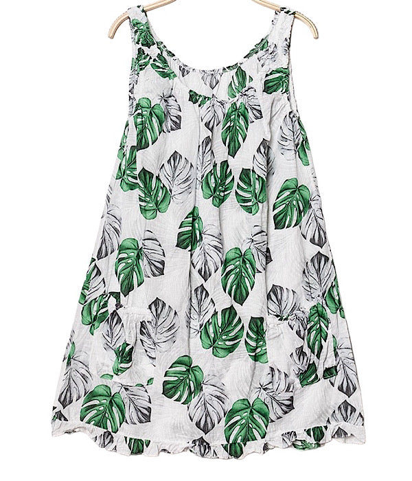 Anja dress, torpical print 1