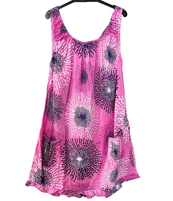 Anja dress, pink print 3