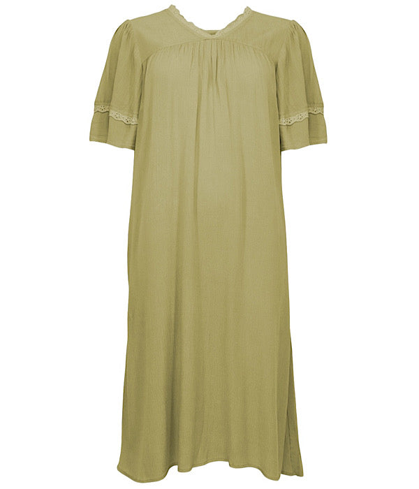 June dress, pear green